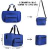 Picture of The Clownfish Rebecca Series 25 litres Polyester Convertible Travel Duffle Bag Weekender Bag Crossbody Sling Bag (Ink Blue)