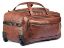 Picture of The Clownfish Marquess 49 liters Faux Leather Duffel Travel Duffle Trolley Bag with Wheels (Cinnamon)