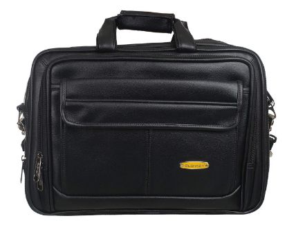 Picture of Blowzy Bags Full Expandable 15.6 inch Laptop Shoulder Messenger Sling Office Bag for Men & Women (Black)