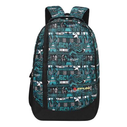 Picture of Zipline Stylish Casual 36L Standard Backpack School College Bag For Men Women Boys & Girls (1-Medium Green Bag)