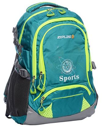Picture of ZIPLINE Polyester 28Liters Green Laptop Backpack