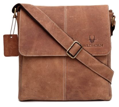 Picture of WildHorn Urban Edge 100% Genuine Hunter Leather Messenger Bag