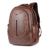 Picture of Bagneeds® Synthetic 35 Ltrs Leather Casual School/Travel Laptop Backpack for Unisex(Tan)