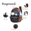 Picture of Bagneeds® Synthetic 35 Ltrs Leather Casual School/Travel Laptop Backpack for Unisex(Tan)