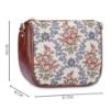 Picture of THE CLOWNFISH Garnet Series Tapestry Fabric Crossbody Sling Bag for Women Ladies Single Shoulder Bag Shoulder Belt (Pink -Floral)