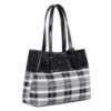 Picture of THE CLOWNFISH Gloria Handbag for Women Office Bag Ladies Shoulder Bag Tote For Women College Girls (Checks Design- Black)