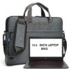 Picture of CoolBELL Waterproof Nylon Unisex Slim 15.6 inch Laptop Messenger Bag Briefcase Handbag (Grey)