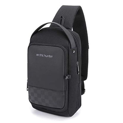Picture of Arctic Hunter Anti-theft Water Resistant Unisex Multifunction Messenger Crossbody Bag Shoulder Sling Bag Chest Bag with USB charging