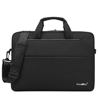 Picture of CoolBELL Unisex Waterproof Nylon 15.6 Inches Laptop Messenger Bag (Black)