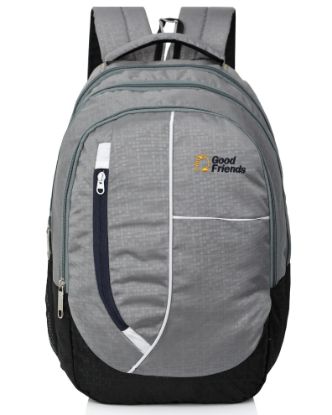 Picture of Good Friends Waterproof Laptop Backpack/Office Bag/School Bag/College Bag/Business Bag/Travel Bag (Grey)