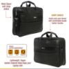 Picture of Zipline Office Synthetic Leather laptop bag for Men women, 15.6" compatible laptop Messenger Bags for Men & Women (1-Black Bag)