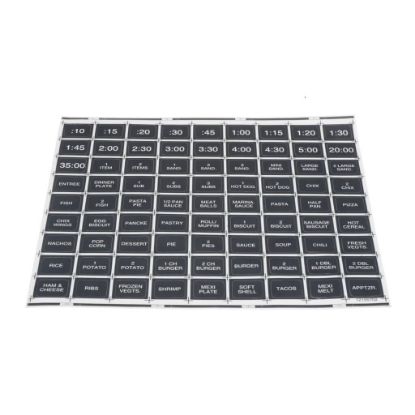 Picture of Amana Commerical Label-menu Part# 12155702