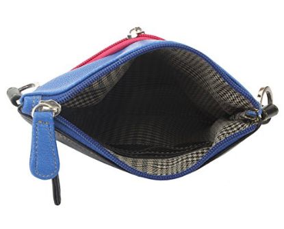 Picture of K London Small Sling Bag for Women & Girls (Black,Blue & Pink) (1301_blue_pink)