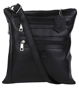 Picture of K London Sling Bag for Men & Women (Black)(AZ_SLBAG_01_BLK)