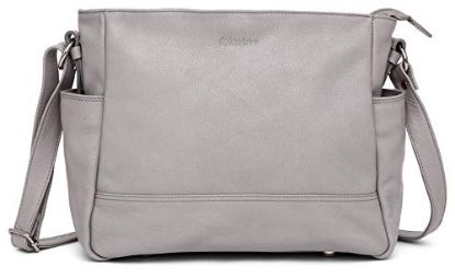 Picture of Kattee Angelica by WildHorn® Upper Grain Genuine Leather Ladies Shoulder Bag | Hand Bag | Cross-body Bag with Adjustable Strap for Girls & Women.(GREY)