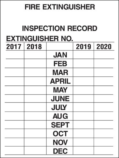 Picture of Brady® Inspection Tags  4 Yr (220-2023) Part# - 103632