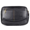 Picture of THE CLOWNFISH Multipurpose Travel Pouch Cash Money Pouch Wrist Handbag For Men (Black)