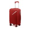 Picture of THE CLOWNFISH Denzel Series Luggage Polypropylene Hard Case Suitcase Eight Wheel Trolley Bag with TSA Lock- Red (Small Size, 56 cm-22 inch)