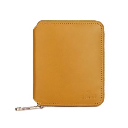 Picture of The Clownfish Zia Genuine Leather Bi-Fold Zip Around Wallet for Women with Multiple Card Slots & Coin Pocket (Yellow)