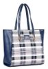 Picture of The Clownfish Agnes Handbag for Women Office Bag Ladies Shoulder Bag Tote For Women College Girls-Checks Design (Blue)