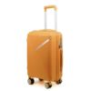 Picture of THE CLOWNFISH Denzel Series Luggage Polypropylene Hard Case Suitcase Eight Wheel Trolley Bag with TSA Lock- Orange (Small Size, 56 cm-22 inch)