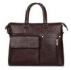 Picture of The Clownfish Avenue Series Faux Leather 14 inch Laptop Briefcase (Dark Brown)