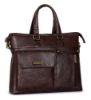 Picture of The Clownfish Avenue Series Faux Leather 14 inch Laptop Briefcase (Dark Brown)