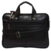Picture of Blowzy PU Leather 14 inch Laptop Expandable Shoulder Messenger Sling Office Bag for Men & Women - (40 x 30 x 6 cm, (Black)