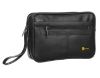 Picture of Blowzy Bags Toiletry Travel Bags Shaving Kit/Pouch Bag for Men and Women, 2 Main Compartment with Front Pocket (Black)