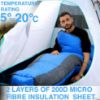 Picture of Trajectory Sleeping Bag for Travel Camping Hiking and Trekking with Secret Wallet Pocket Comes with 2 Years Warranty for Height Upto 6’2” feet (Blue All Season)