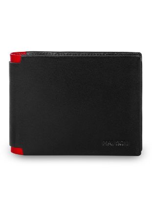 Picture of MaiSoli RFID Protected Men Bifold Wallet with Slip Cards - Black/Red