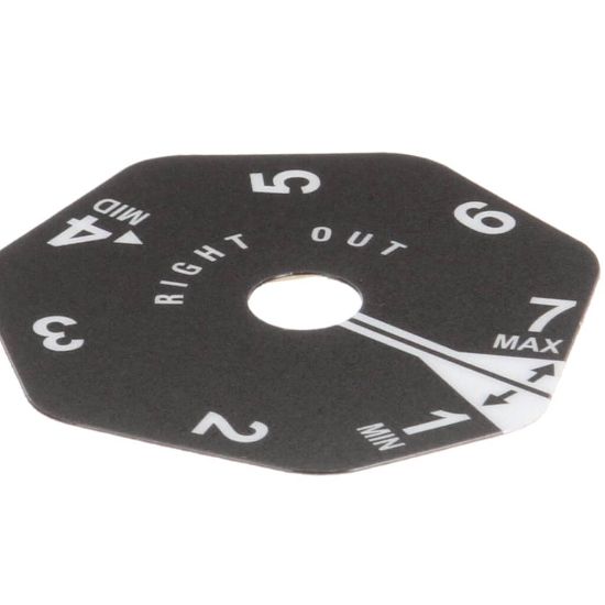 Picture of Antunes Rh Cam Label Part# 1001504