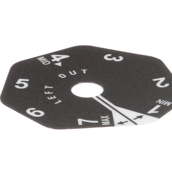 Picture of Antunes Left Hinge Cam Label Part# 1001502