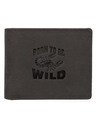 Picture of WildHorn® Scorpion Hunter Leather Wallet for Men (Grey)