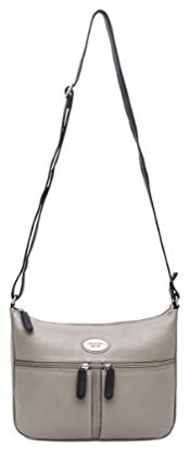 Picture of WILDHORN Modern & Stylish Cross-Body Leather Bag For Women I Leather Sling Bag I Handcrafted I Ultra Strong Stitching I- Ideal for Travelling, Parties, Weddings & Gifts (Grey)