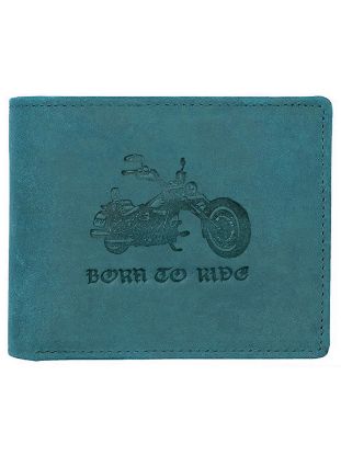 Picture of WildHorn® Hunter Leather Wallet for Men (Blue)