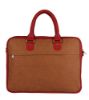 Picture of K London Red Leatherite Handmade Men Women Broad Size Bag Cross Over Shoulder Messenger Bag Office Bag (1803_red)