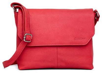 Picture of WILDHORN Genuine Leather Ladies Crossbody Bag | Hand Bag |Shoulder Bag with Adjustable Strap for Girls & Women (RED)