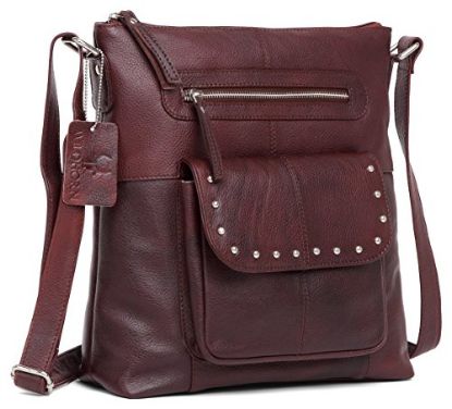 Picture of WildHorn Women?s Hand Crafted Genuine Leather Collection Handbag (BOMBAY BROWN) DIMENSION - L-12.5 Inch H-13 Inch W-3 Inch