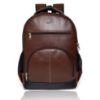 Picture of Bagneeds Pu Leather School/College & Travel Laptop Backpack for Unisex (Brown)