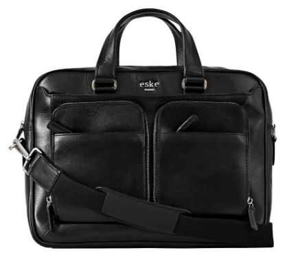 Picture of eske Berg 15" Genuine Leather Laptop/Macbook Bag for Men, Women | Office Bag | Laptop Messenger Bag with Shoulder Strap | Spacious Compartment | Water Resistant