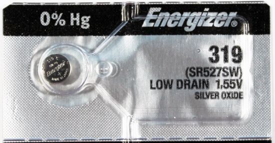 Picture of Energizer® 319Tz.Z1 - Silver Oxidewatch Battery Part# - 319Tz
