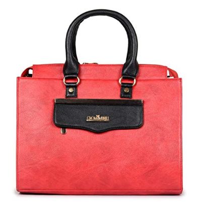 Picture of The Clownfish Rosanne Series Faux Leather Imperial Red Handbag for Women