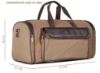 Picture of The Clownfish Men's & Women's Polyester Harmony 30 litres Canvas Overnight Travel Duffle Bag (Khaki)