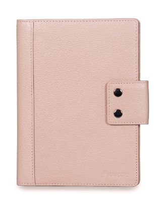 Picture of MAI SOLI Genuine Leather Safari Jumbo Travel Wallet, Passport Cover, 4 Passport Holder Slot with Double Button Lock, 1 Note Compartment, RFID Protected Passport Wallet - Pink