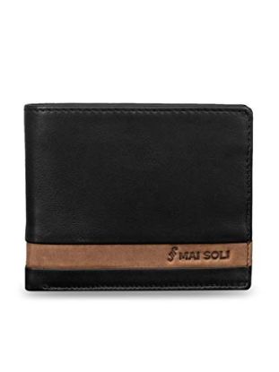 Picture of Mai Soli Black Genuine Leather Men's Wallet (MW-3558)