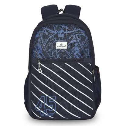 Picture of Zipline Stylish Casual 36L Backpack School College Bag For Men Women Boys & Girls (1-Medium Blue Bag)
