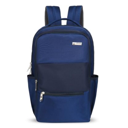 Picture of Zipline 35 Ltr, 19 inch Blue Laptop Backpack for Men & Women college girls boys fits 15.6 inch laptop macbook pro/tablet polyester Airline carry-on size