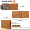 Picture of Zipline Men's Premium Leather Wallet for Pffice/Business/Travel/Casual use (Tan)