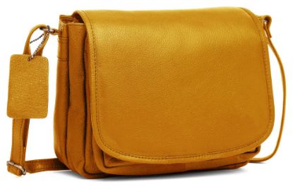 Picture of WILDHORN Oliva Crossbody Bags for Women-Premium Leather Vintage Fashion Purse with Adjustable Strap (Yellow)